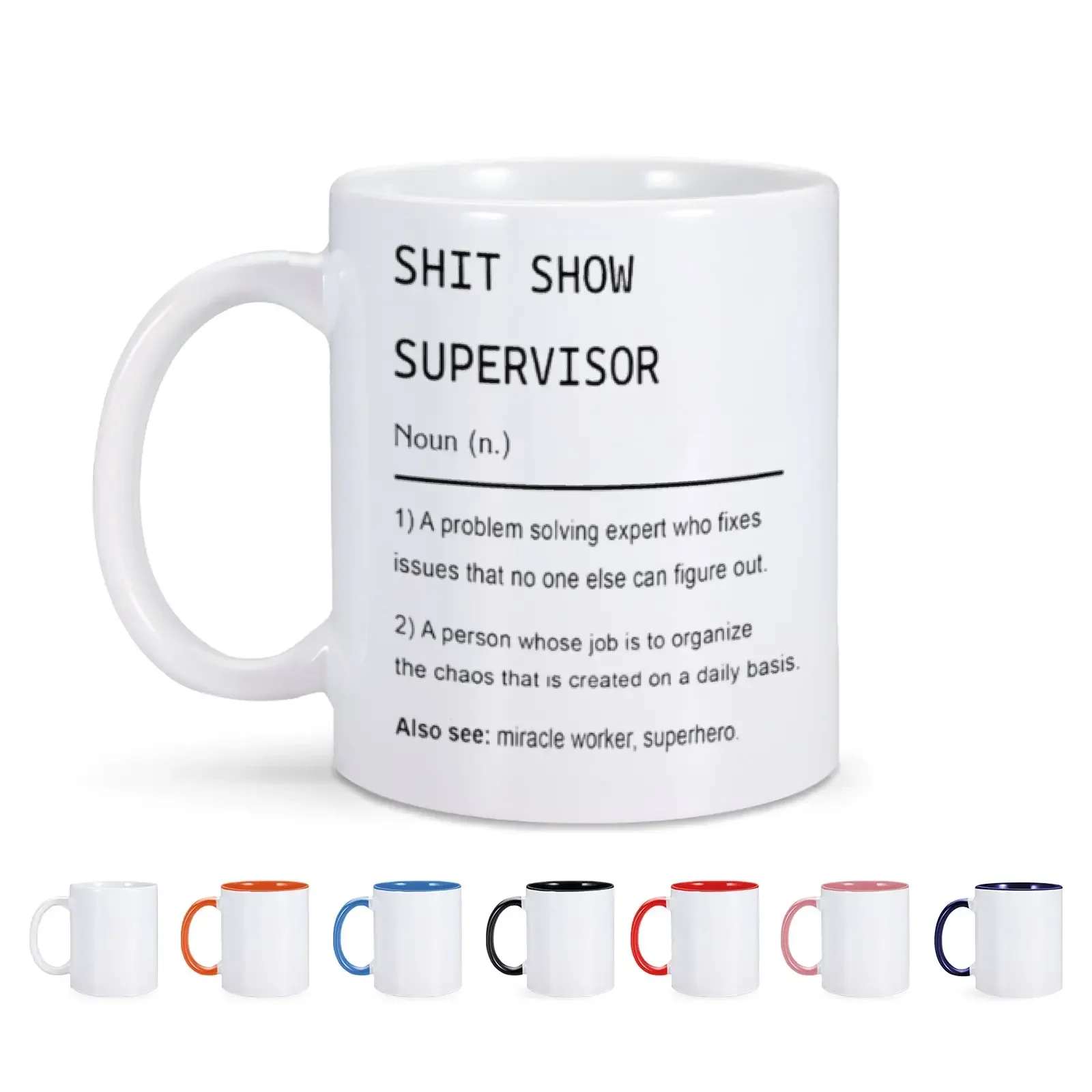 11oz Ceramic Mug Show Supervisor Mugs Gift for My Boss Team Manger Thank You Gift Home Tea Coffee Cup Unique Desktop Decoration