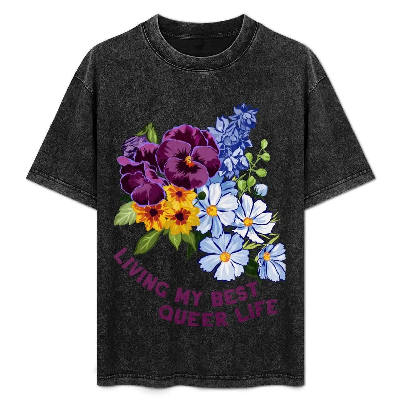 

Living My Best Queer Life T-Shirt Sports Casual Breathable Tee Shirt