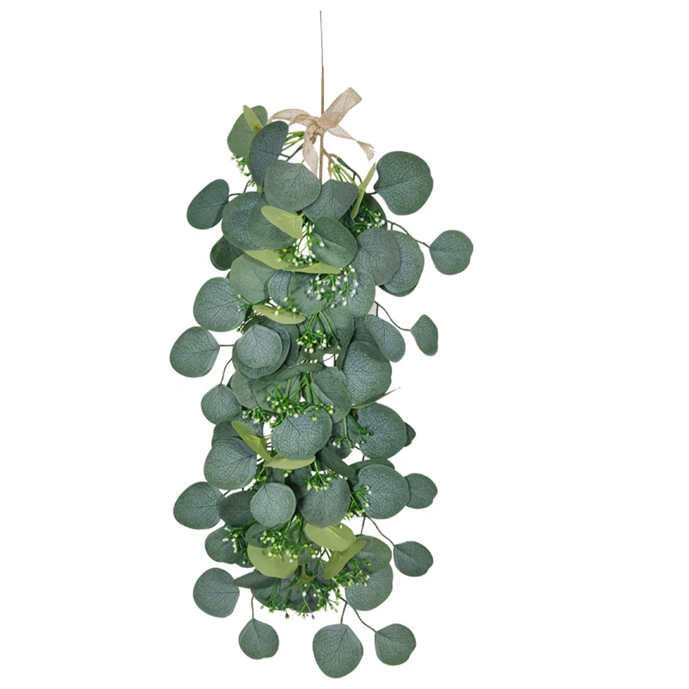 

Simulation Eucalyptus Leaves Artificial Plant Pendant Home Garden Wedding Decoration Green Fake Leaf nament Hanging Decor Scene