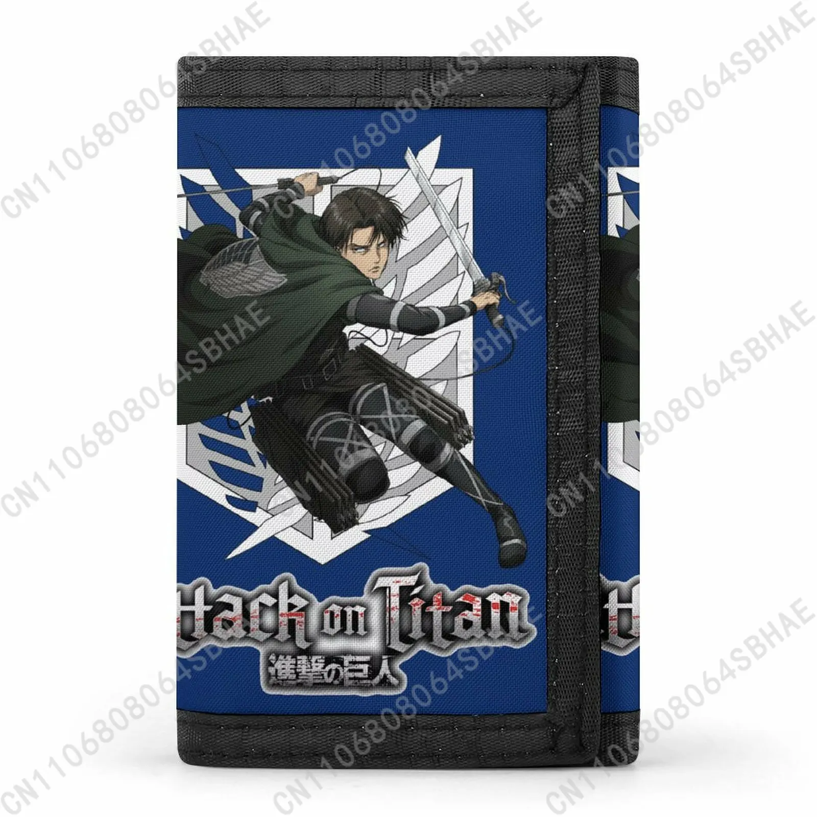 

Attack on Titan Trendy Tri Fold Wallet Teenage Girls Boys Slim 3 Fold Card Personalized Pattern Purse for School Daily Use
