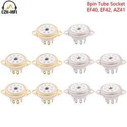 Euro 8pin Ceramic Tube Socket Valve Base for ECC40 AZ41 EF40 EF42 EL41 Vintage Audio Amplifier HIFI DIY  Chassis Mount