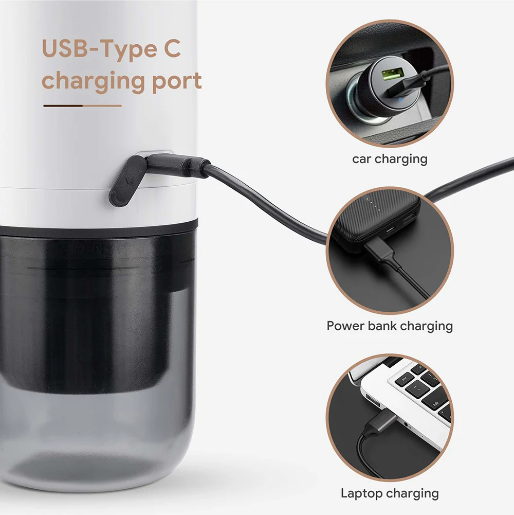 Портативная кофеварка для эспрессо 3 в 1, подходит для капсул Nespresso Dolce Gusto и молотый кофе для автомобиля, домашней машины для кемпинга