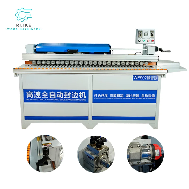 China Cnc Pvc 6 Functions Multifunction Degree Fully Automatic Edge Banding Machine 902 with Pre Milling