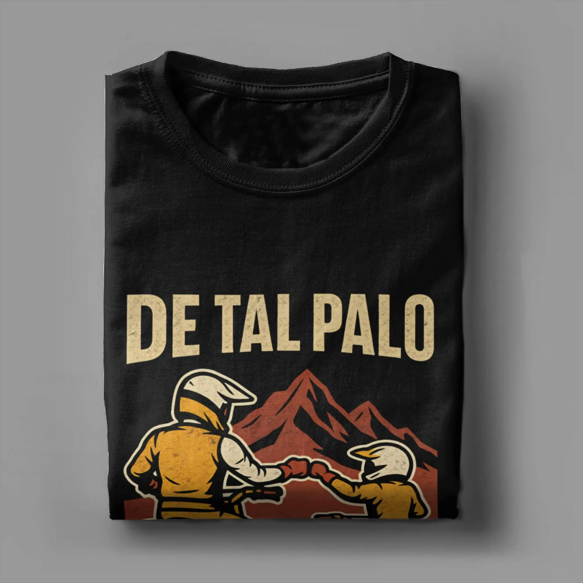DE TAL PALO TAL ASTILLA Moto Tee Shirt for Men Women Graphic Printing T Shirts A CHIP OFF THE OLD BLOCK 100% Cotton Clothes