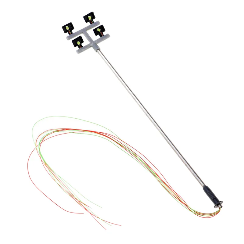 A04F-12 PCS HO Scale Model Lighting Tower,Tower Lights Model Lights Layout Lamppost For Train/Garden/Playground/Stadium