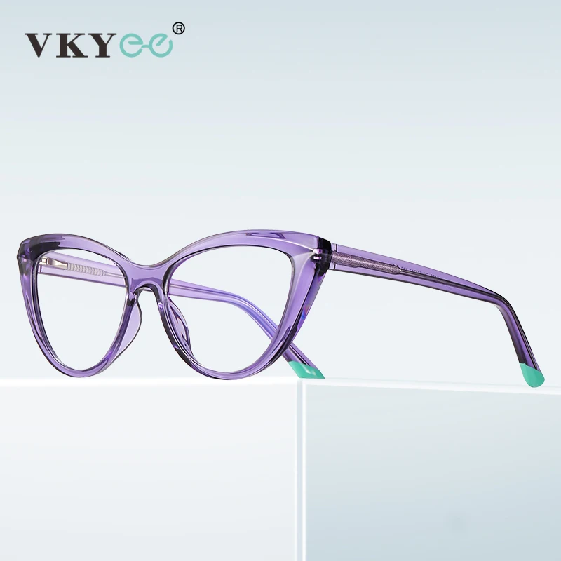 VICKY Simple Fashion Cat-eye Design Anti-blue Light Women\'s Glasses Reading Glasses Can Be Customized Prescription Glasses 2152