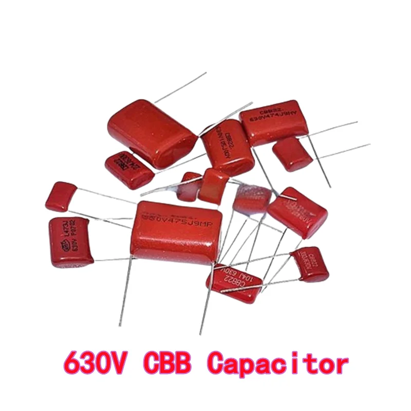Condensatore CBB da 10 pezzi 630 V 104/154/224/334/474/684/824J 220/470//100NF