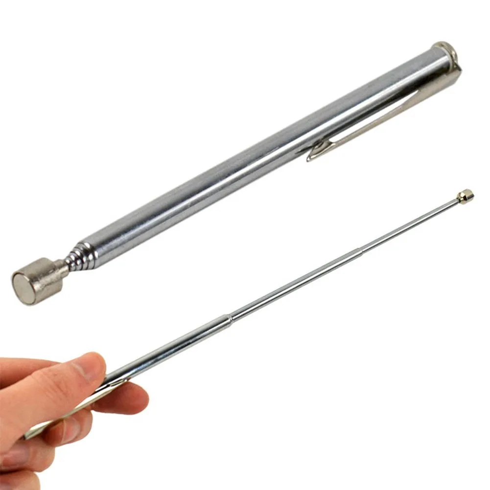 

2Pcs Portable Telescoping Magnet Pickup Tool With LED Light 1.5lb & 10lb Long Rod Car Metal Picking And Picking Device