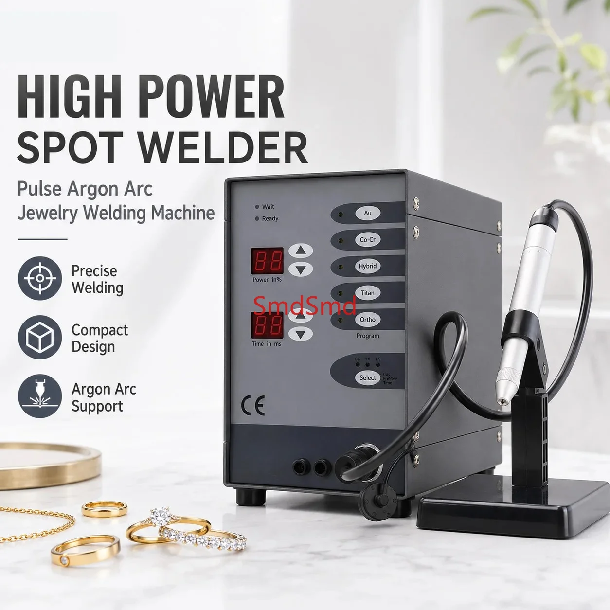 Pulse Arc Jewelry Spot Welder Automatic Argon Arc Welding Machine for Gold Silver Platinum Jewelry Repair