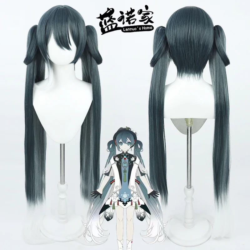 

Synthetic Hair 65cm Ponytail Cosplay Wigs Anime Role Play Long Straight Dark Gray Gradient White Cos Wig Heat Resistant