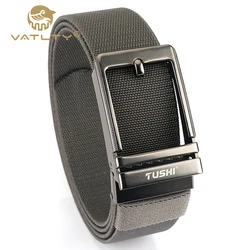 VATLTY officiel véritable 38mm ceinture élastique pour hommes en alliage dur boucle automatique doux fort Stretch ceinture Jeans gaines mâle