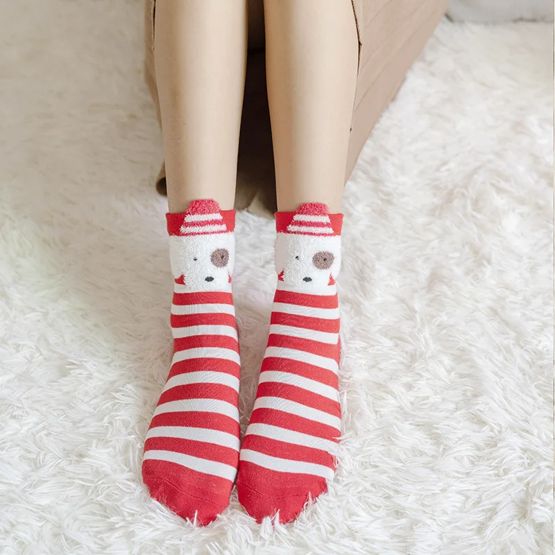 Cartoon Christmas Socks Ornaments Merry Christmas Decorations For Home Christmas Gifts Xmas Noel New Year Supplies 3-8Y