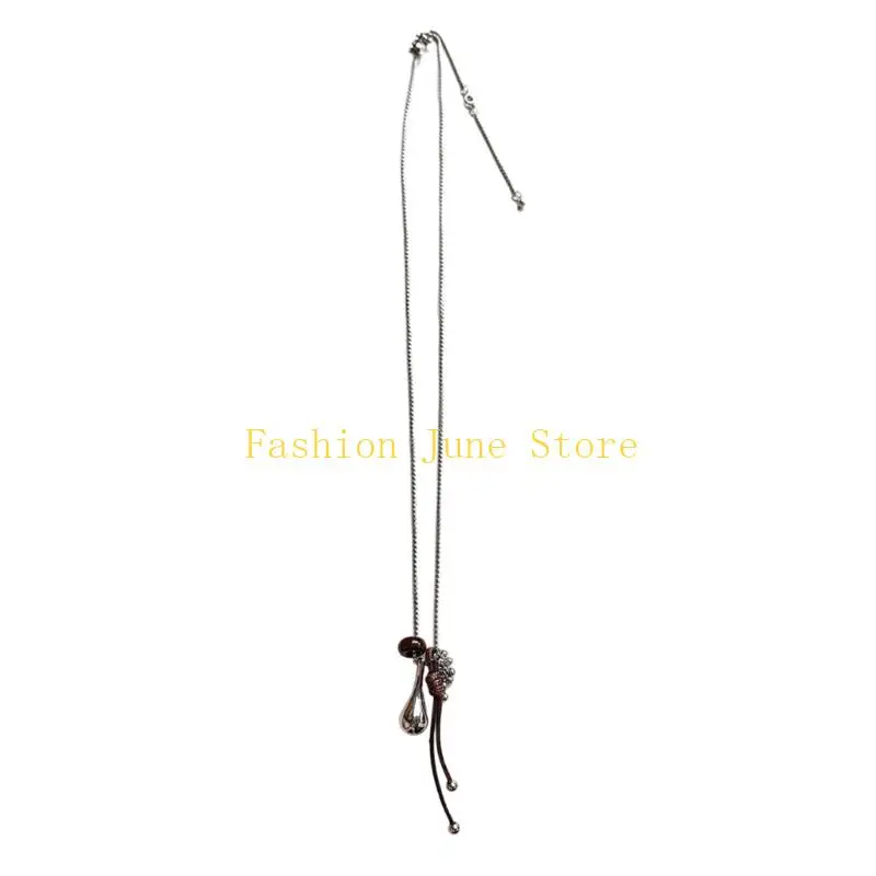 N5KA Adjustable Pendant Jewelry for Women, V-Neck and Shirt Layering