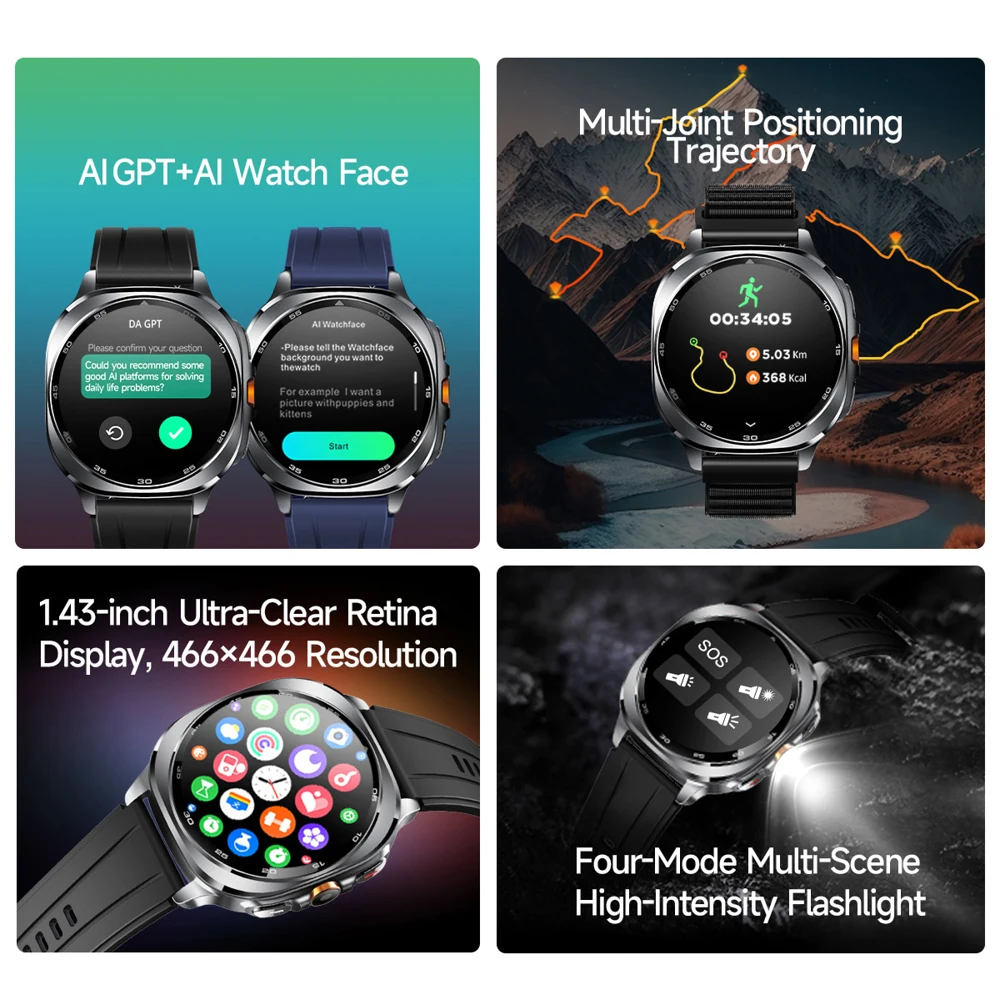 TS400 2025 New Amoled Smart Wa - Altimeter Compass Watch review and price