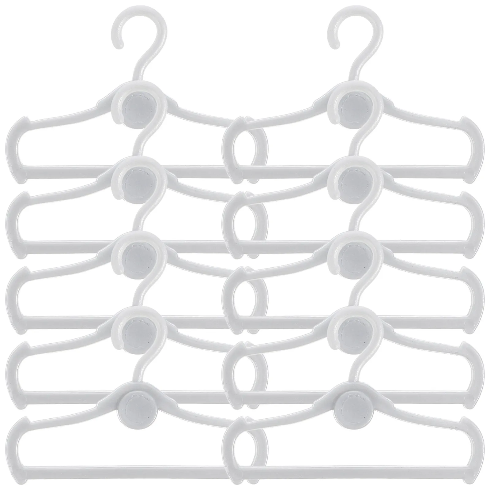 

100Pcs Clothes Hangers Sturdy Plastic Bow Design for Kids Room Nursery Closet Miniature Dress Hanger Accessories