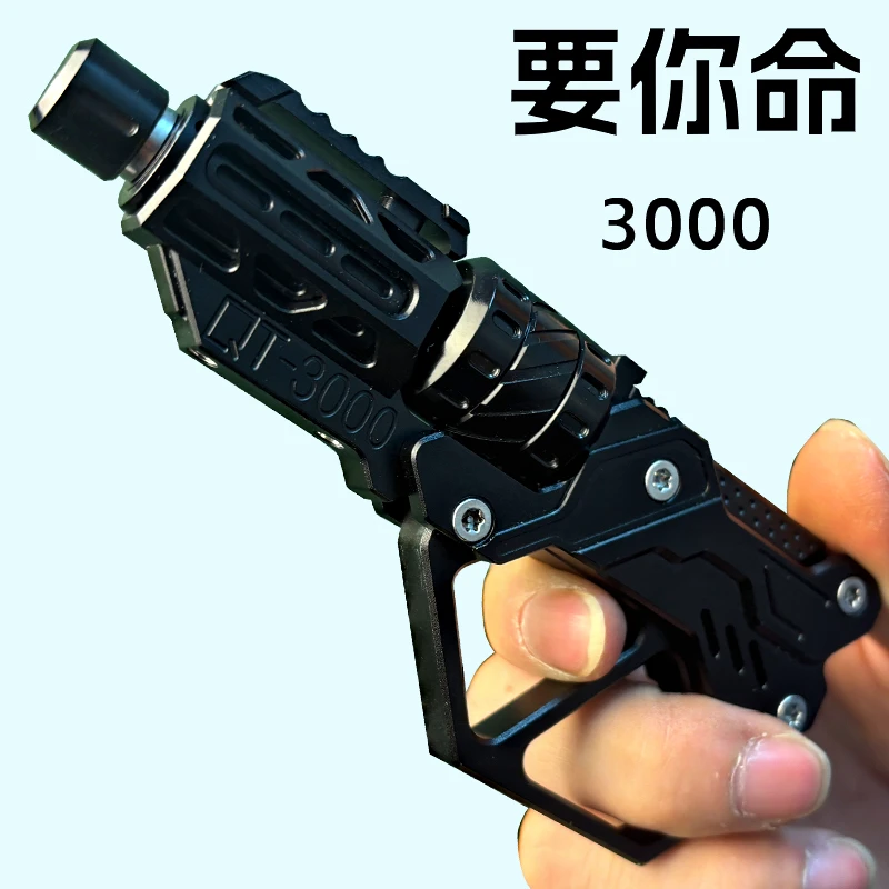 Push Slider Gun EDC QT-3000 Revolver Flip Decompression Fidget Spinner Multi Playability Anxiety Stress Metal Fingertip Gyro Toy