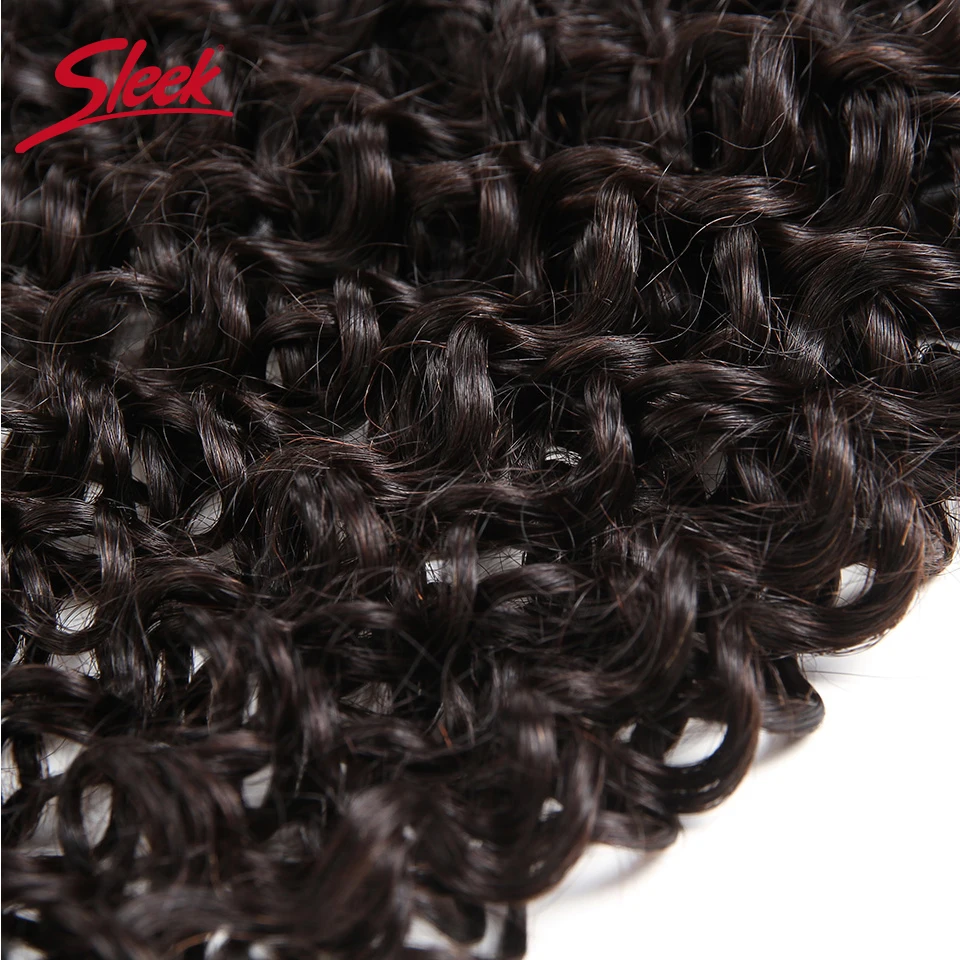 Sleek-Kinky Curly Bulk Pacotes de cabelo humano, cabelo para trançar, Remy, preto natural, indiano Crochet Tranças, sem trama, 8 a 30 polegadas