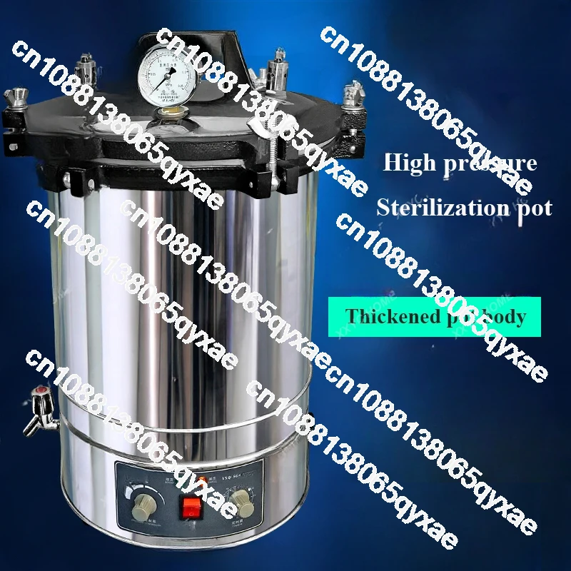 Portable High Pressure Sterilizer Stainless steel Steam Sterilization Pot 24L Automatic Sterilization Autoclave Pot