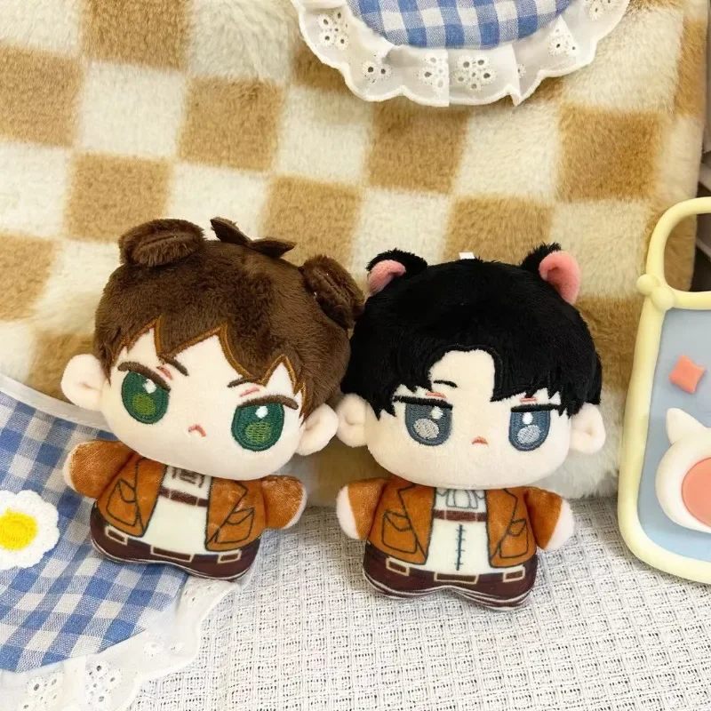 Attack On Titan Plush Toys Levi Ackerman Eren Jaeger Mikasa Starfish Figure Keychain Kawaii Stuffed Animal Toys Navidad Gifts