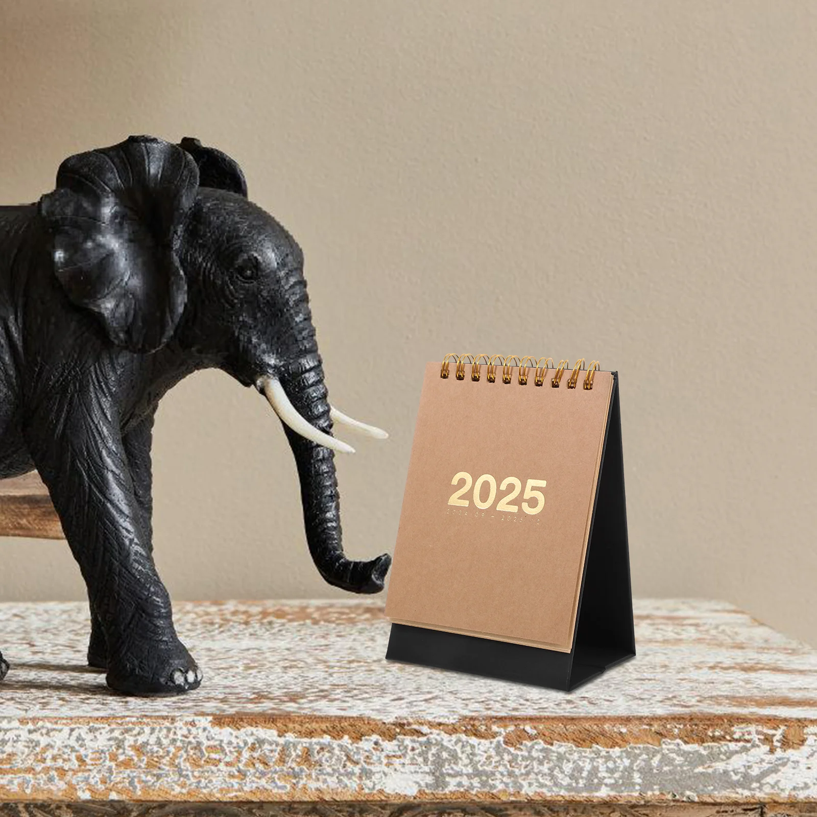 

2025 Desk Calendar Weekly Planner Standing Flip for Office Daily Table Cute