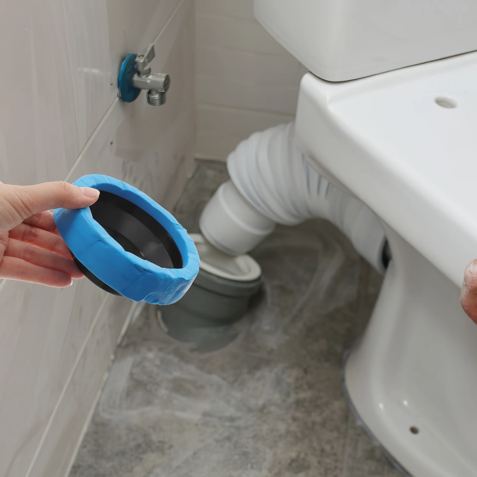 

2Pcs Toilet Bowl Flange Seal Ring Gasket Wax Replacement Kit Waste Line Toilets Polymer Clay Odor Leak Proof Suitable Households