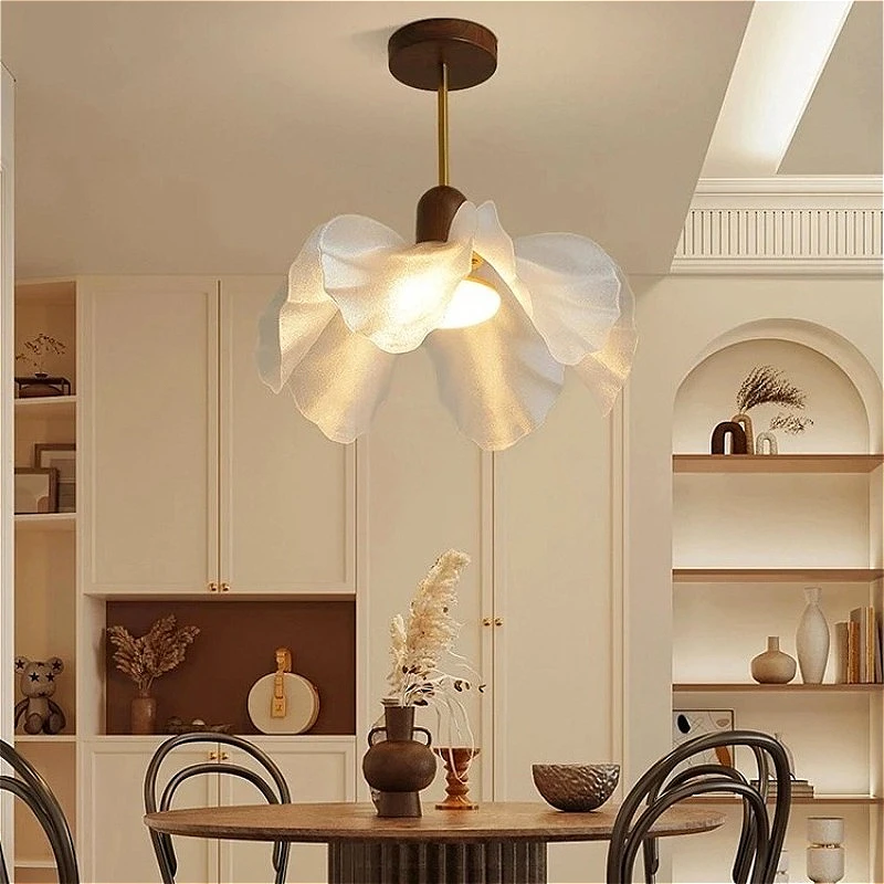 French Style Bedroom Pendant Light With Ancient Wabi Sabi Style Design Retro Aesthetic Bedroom Lighting LED Indoor Pendant Light