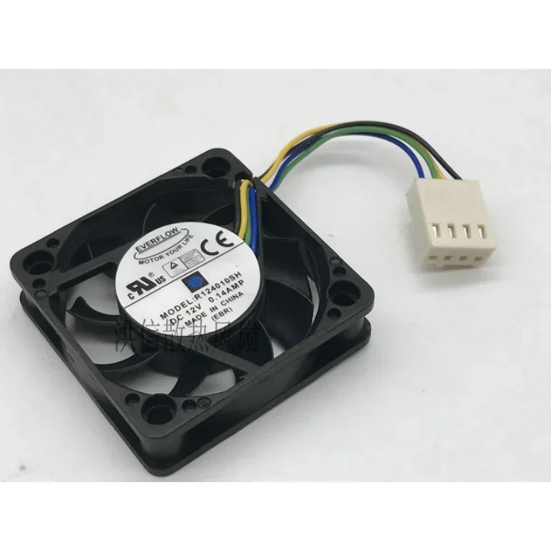 New CPU Fan For EVERFLOW R124010SH DC 12V 0.14A 4-wire PWM Variable Speed Fan 4010 4CM 40*40*10MM