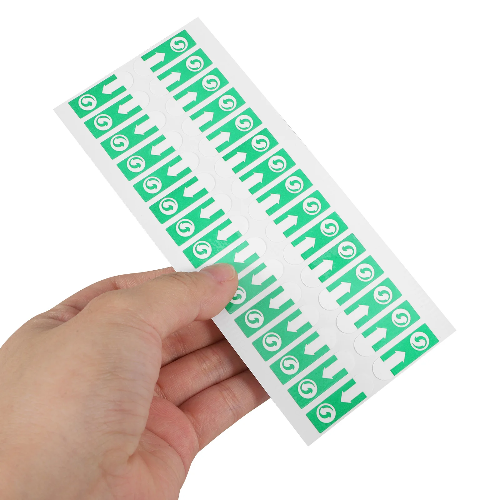 1000Pcs Arrow Seal Label Stickers Removable Adhesive Garbage Bag Seal Marking Arrow Label Opening Direction Sticker