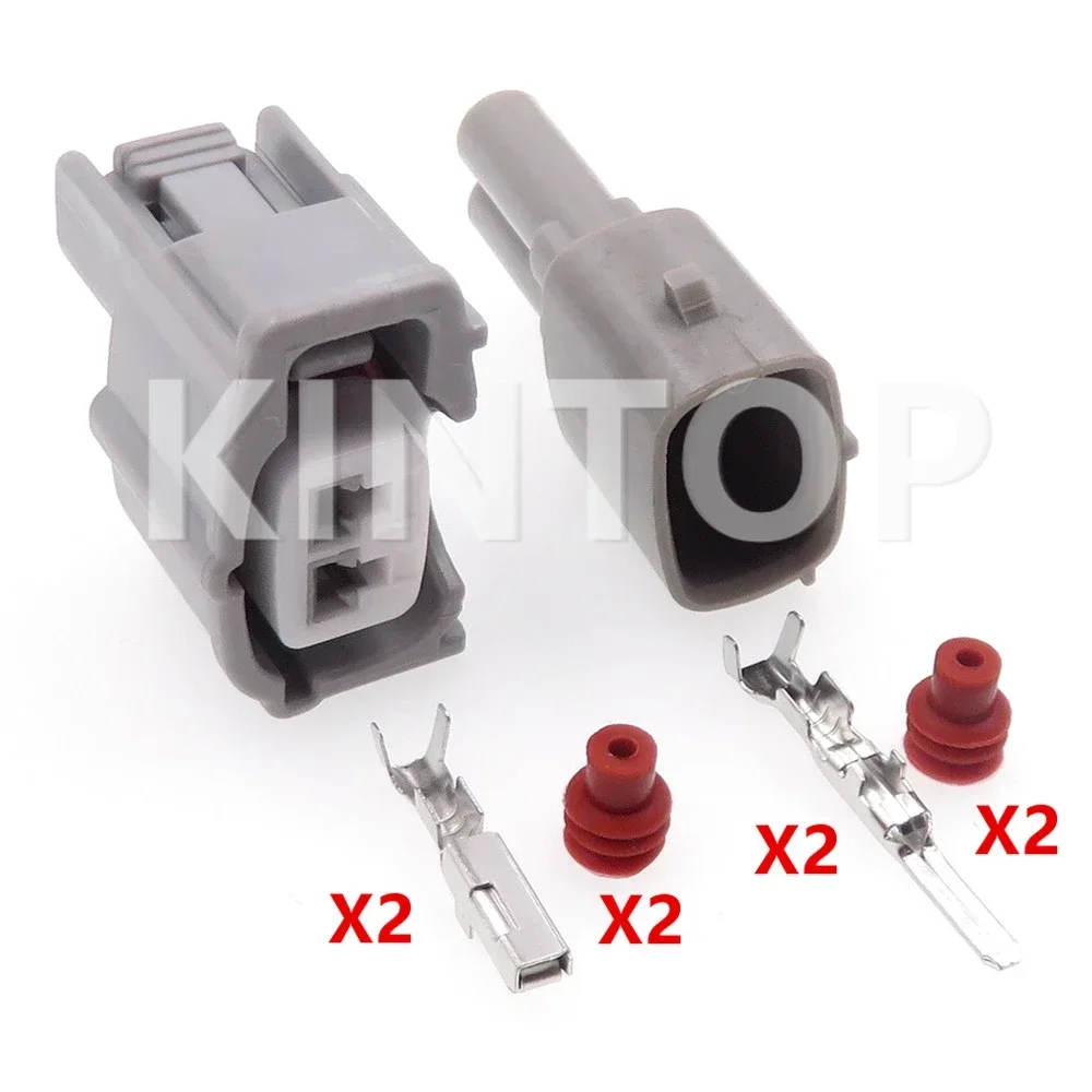 1Set 2 Pins Auto Nozzle Wire Cable Connector AC Assembly 6189-0611 90980-11875 Car Waterproof Sealed Electric Socket With Wires - Detail 1