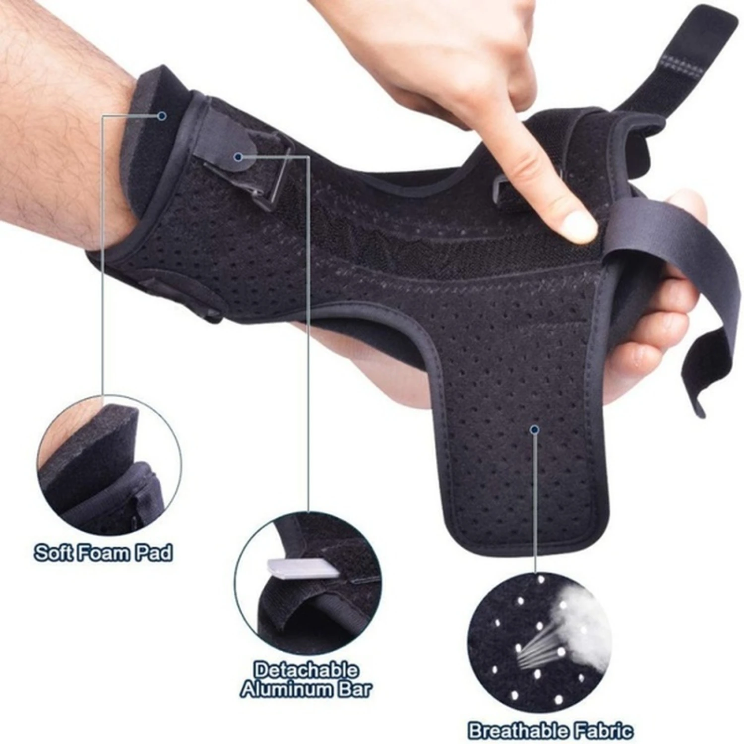 1 PC ปรับเท้า Inversion Corrector, fascia เท้า Stabilizer-ปรับปรุงท่าทางและบรรเทาอาการปวดเท้า Plush Hammock