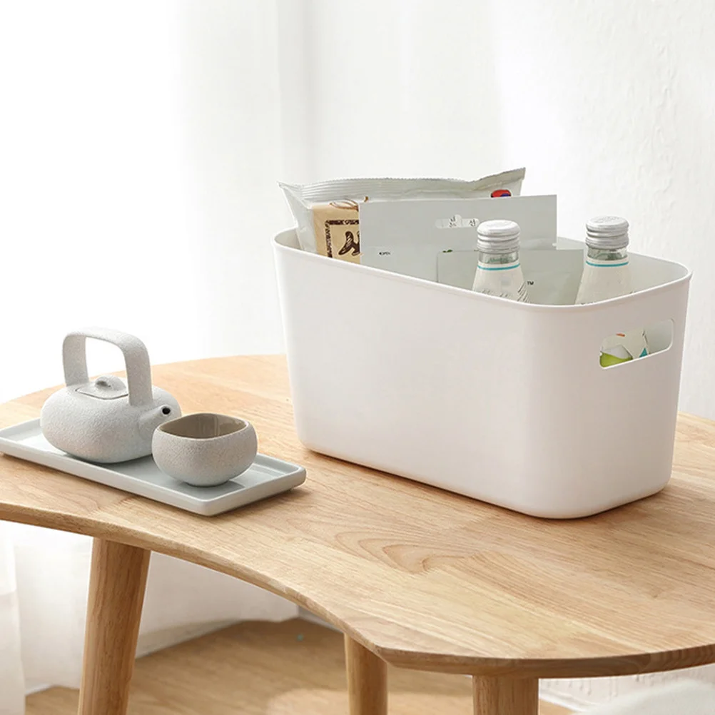 

Creative Portable Storage Desk Box Desktop Organizer Large Capacity Home Snack Basket Plastic Bathroom Kitchen