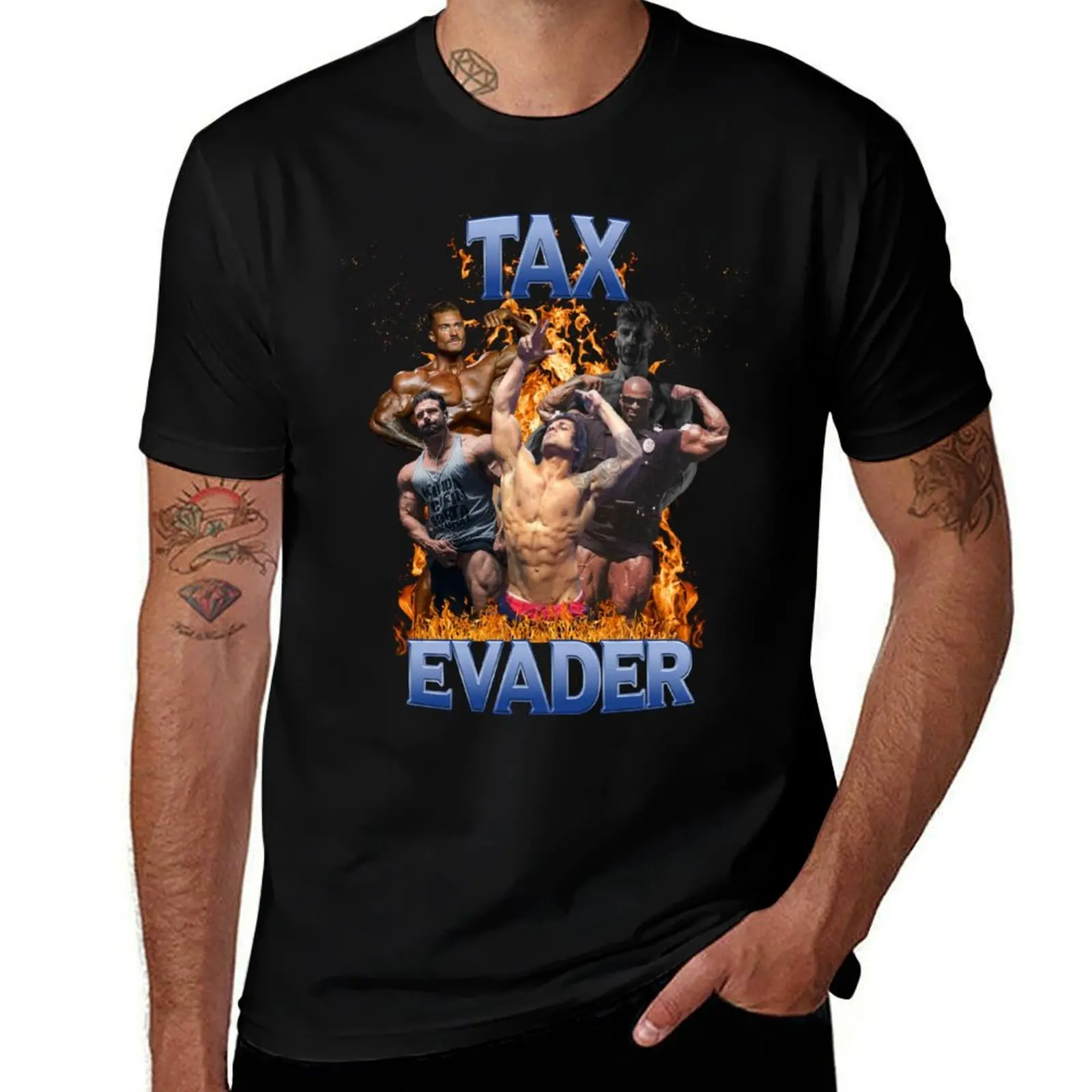 

Tax Evader T-Shirt t shirts for man cotton funny mens graphic t shirts T-Shirt