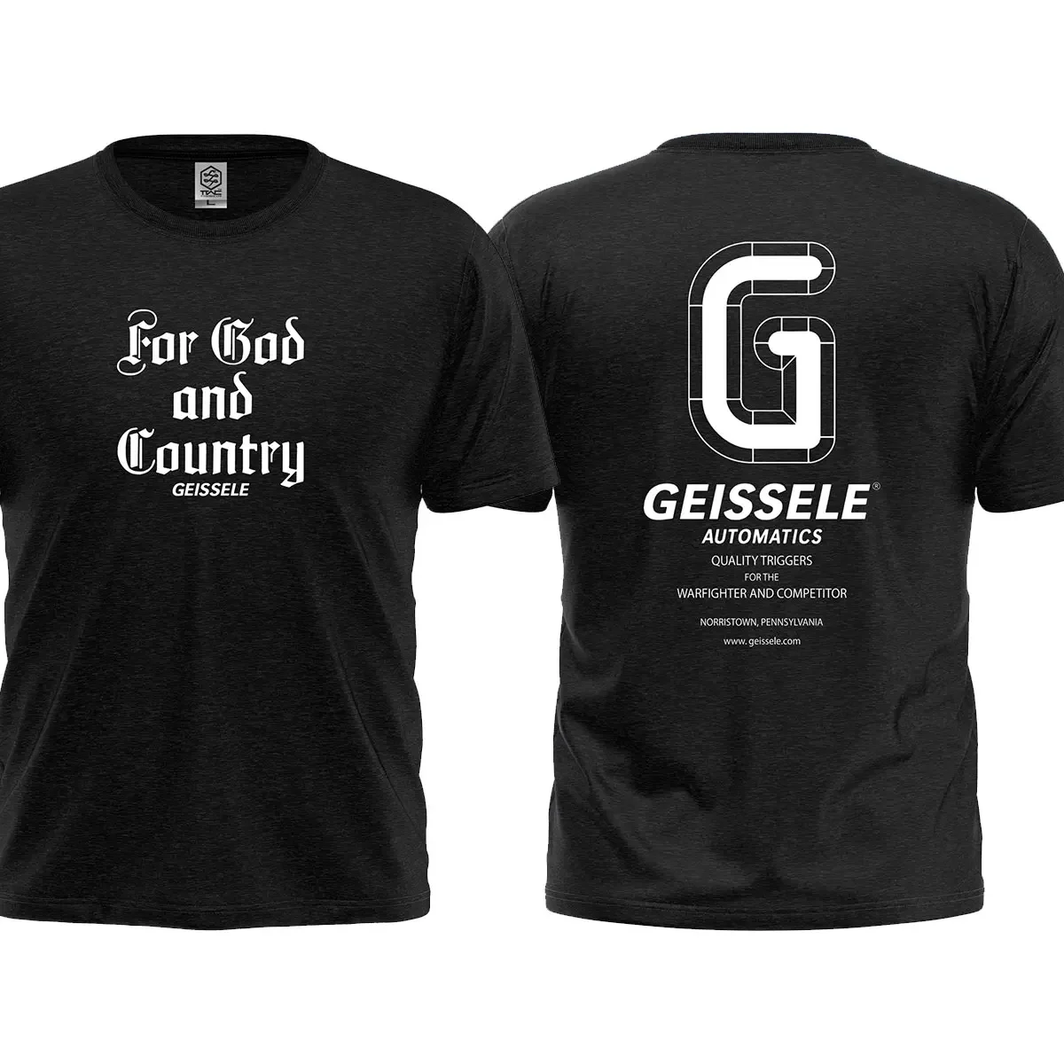 ‌Geissele Automatics Round Neck Short Sleeved Tactical T-shirt Pure Cotton Tactical T-shirt Tactical Military Enthusiast T-shirt