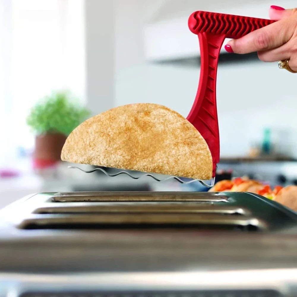 Tortilla Maker Gadgets Household Taco Toaster Shell Maker Bakeware Tools Kitchen Accessories Burrito Spatula Baking Tongs Pizza