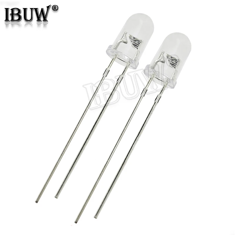 Émetteur Infrarouge et Récepteur IR, Diodes Infrarouges à Tube pour Ardu37, F3, F5, 3mm, 5mm, 940nm, 100 Pièces
