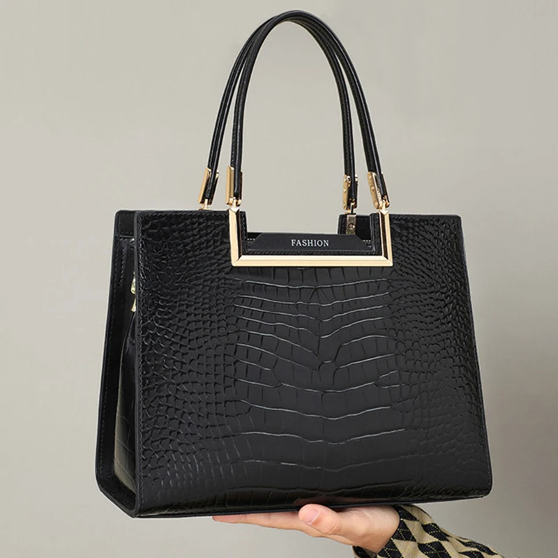 

Новая женская сумка-тоут из натуральной кожи 2026 года, универсальная, бордовая, люксовая реплика дизайнерской сумки, повседневная женская сумка через плечо