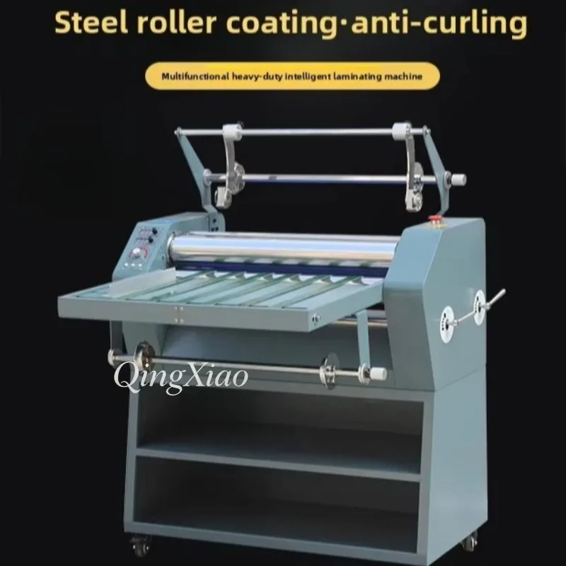 Large Cold Hot Laminator Suitable For Printing Shops Advertising Materials Photos Film Uniform Pressure Neat Finish Sturdy Frame