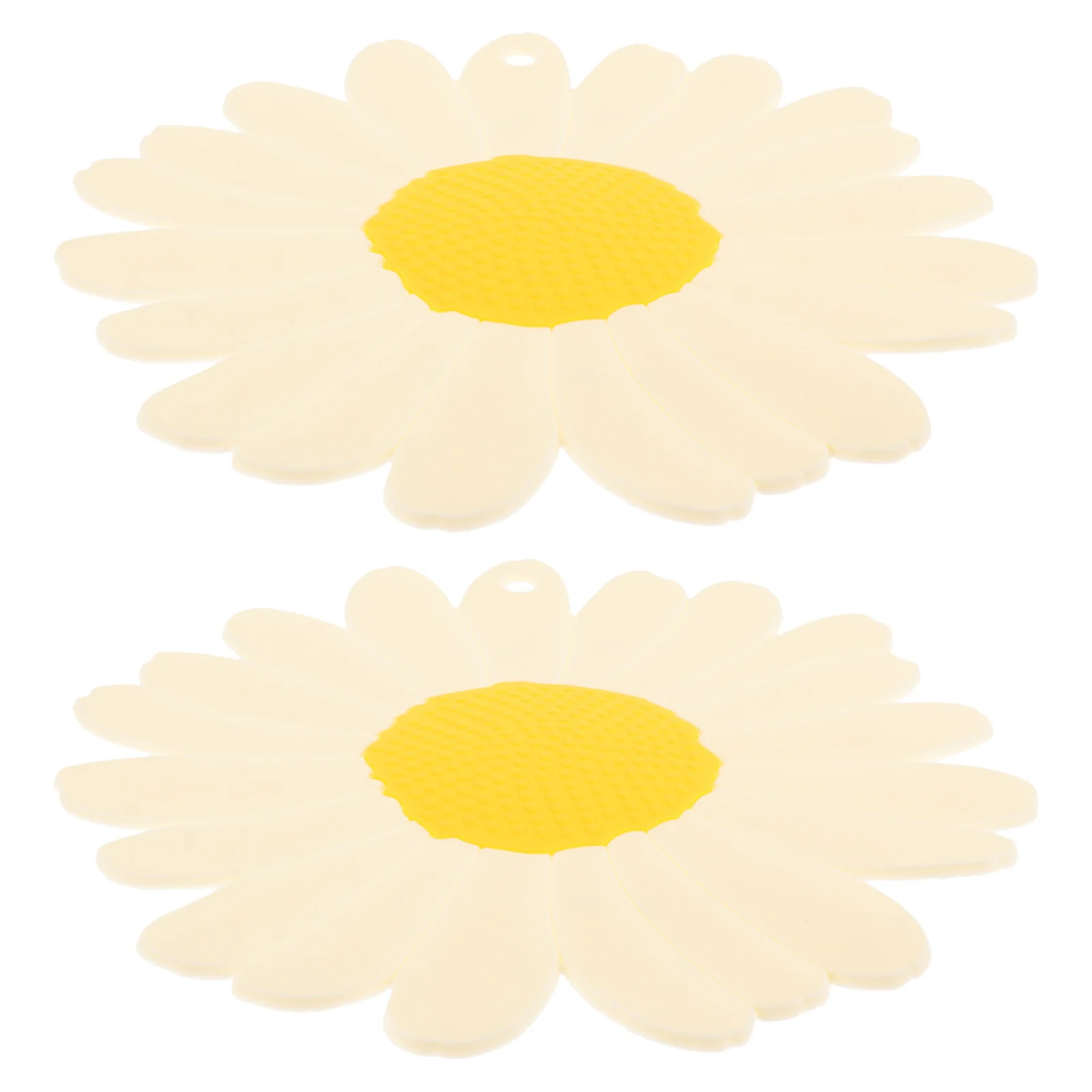 

2pcs Heat Mat Chrysanthemum Shape Decorative Decorative Placemat Placemat For Home Kitchen Cafe Hotel Flower Place Mat