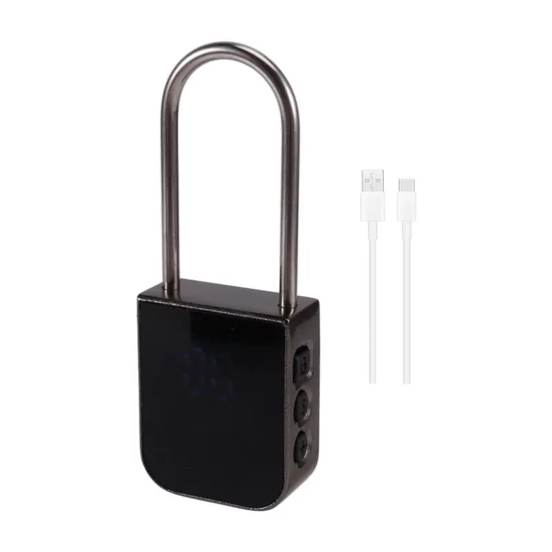 A10R 99 Days Metal Timer Lock Electronic Time Locking Lock for Cell Phones, Snack, Liquor, Game Consoles Smart Padlock