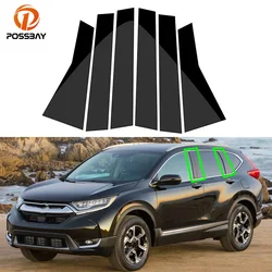 For Honda CRV 2017 2018 2019 2020-2022 Car Pillar Posts Window Door Moulding Trims Cover BC Column Sticker Accessories exterior