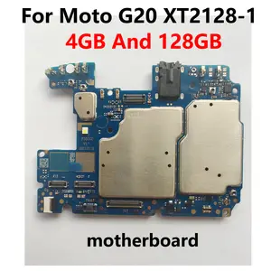 Bilashmart Motorola Moto G20 XT2128 1 Motherboard Mobile Electronic Panel Mainboard Circuits With Chips Plate 4GB And 128GB