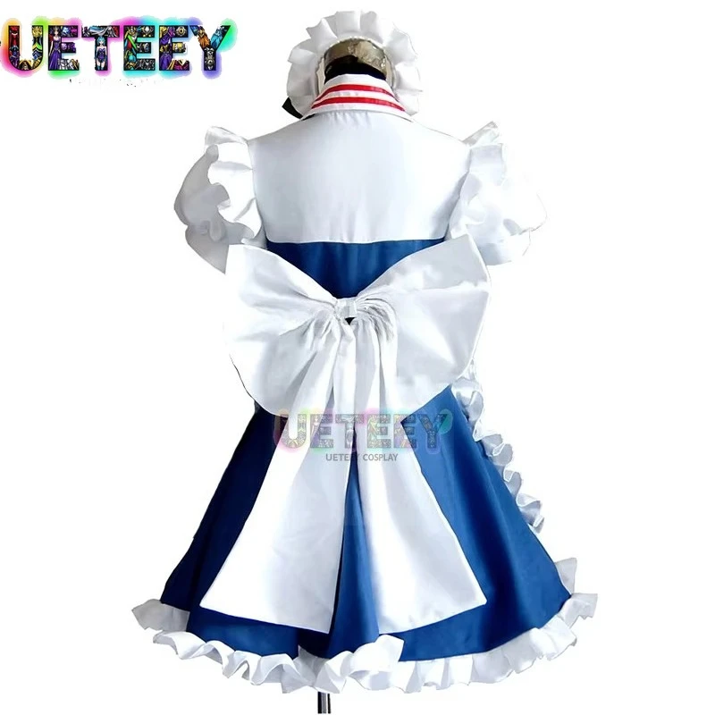 UETEEY Touhou Project Izayoi Sakuya Cosplay Maid Dress Lolita Woman Uniforms Custom Made view 3