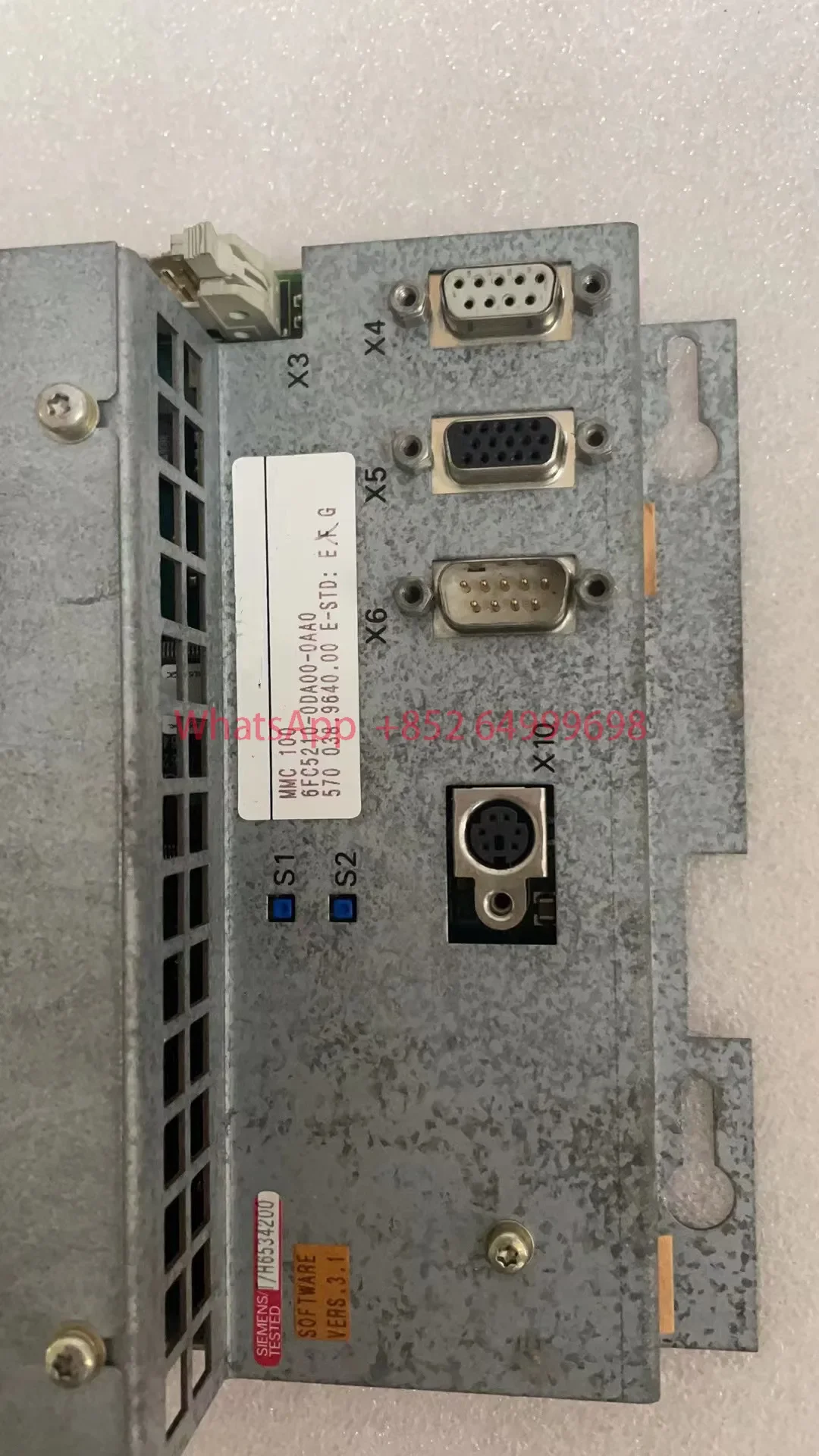 

6FC5210-0DA00-0AA0 SINUMERIK FM NC/810D/DE/840D/DE MMC 100 in good condition Functional normal