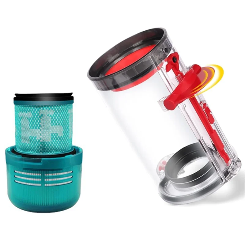 

Dust Bin+HEPA Filter+Switch Button Replacement Kit As Shown For Dyson V11 V15 SV14 SV15 SV22 Vacuum Cleaner Attachments