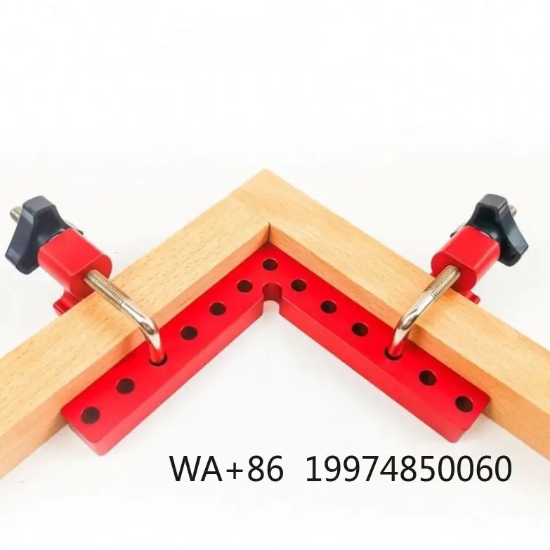 

W-21 Woodworking Corner Clamping Ruler 120/140/160mm Aluminium Alloy Right Angle Clamps L-Shaped Auxiliary Fixture