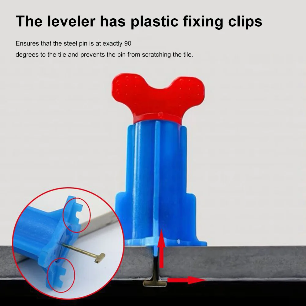 20/40 Pcs Tile Leveling System Reusable Tile Self Leveling Spacers Floor Leveler Self Leveling Compound for Installation