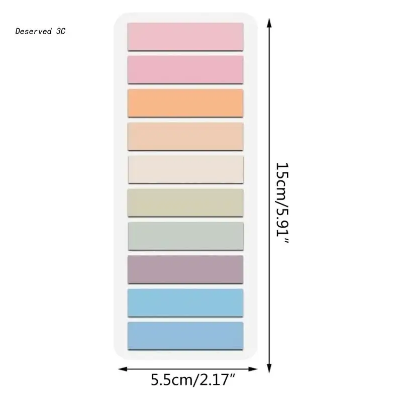 Color Creatively Bookmarks Self-adhesive Loose Leaf Index Index Memo Portable