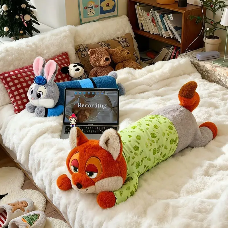 

Disney Zootopia Judy Nick Anime Cartoon Cute Plush Doll Pillow Creative Kawaii Stuffed Toy Pillow Sleeping Companion Gift