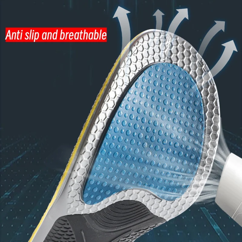 New Sports Insoles Male And Female Flat Feet Arch Support Insoles Odor Proof Breathable Sweat Absorbing Shock-absorbing Insoles