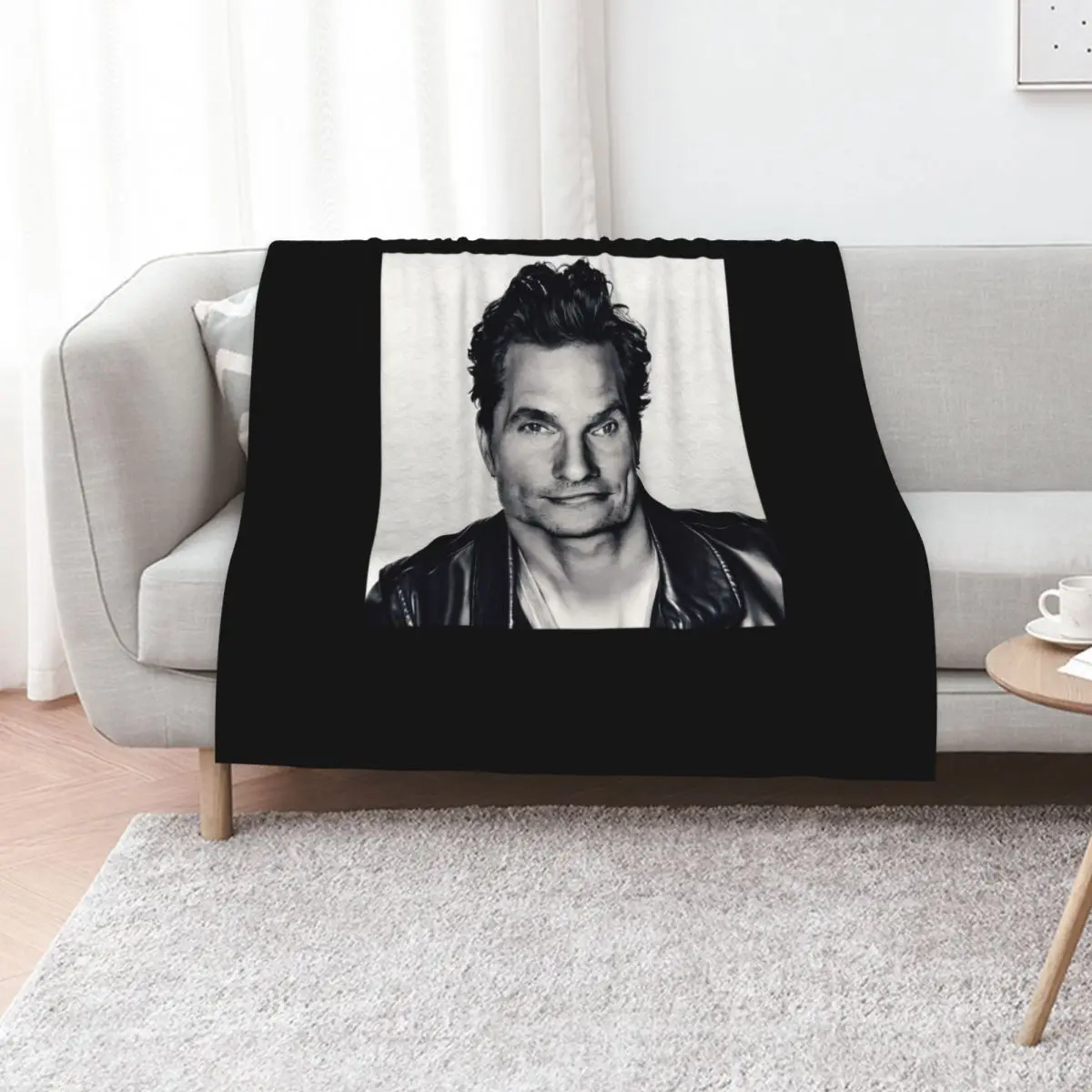 Matthew McConaughey Throw Blanket blankets ands christmas gifts Luxury Designer warm winter Travel Cute Plaid Blankets